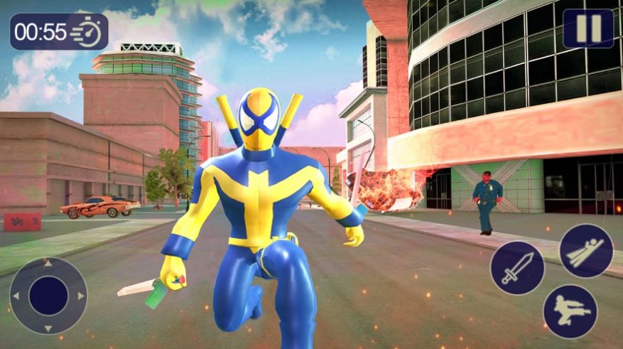 暴徒城市斗争(Spider Hero Rope Fight Amazing B)