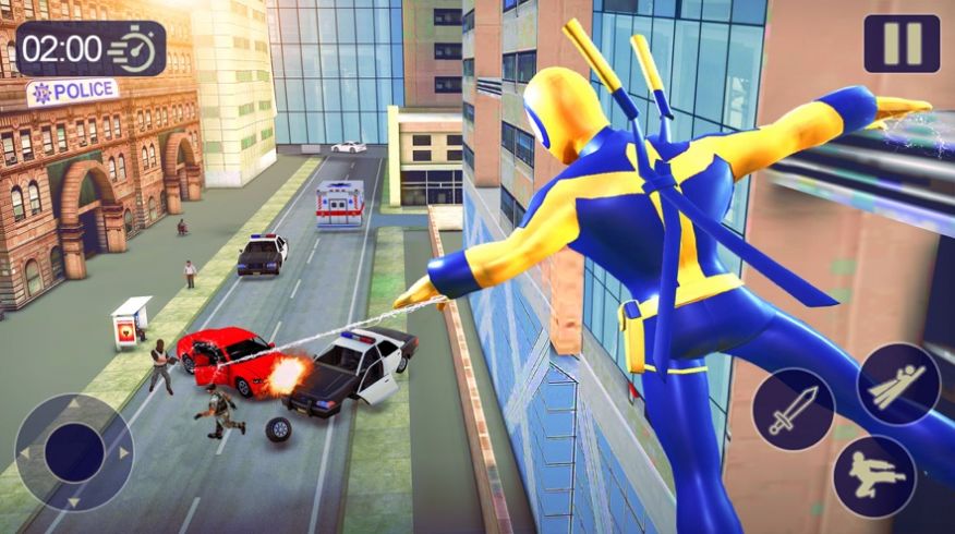 暴徒城市斗争(Spider Hero Rope Fight Amazing B)