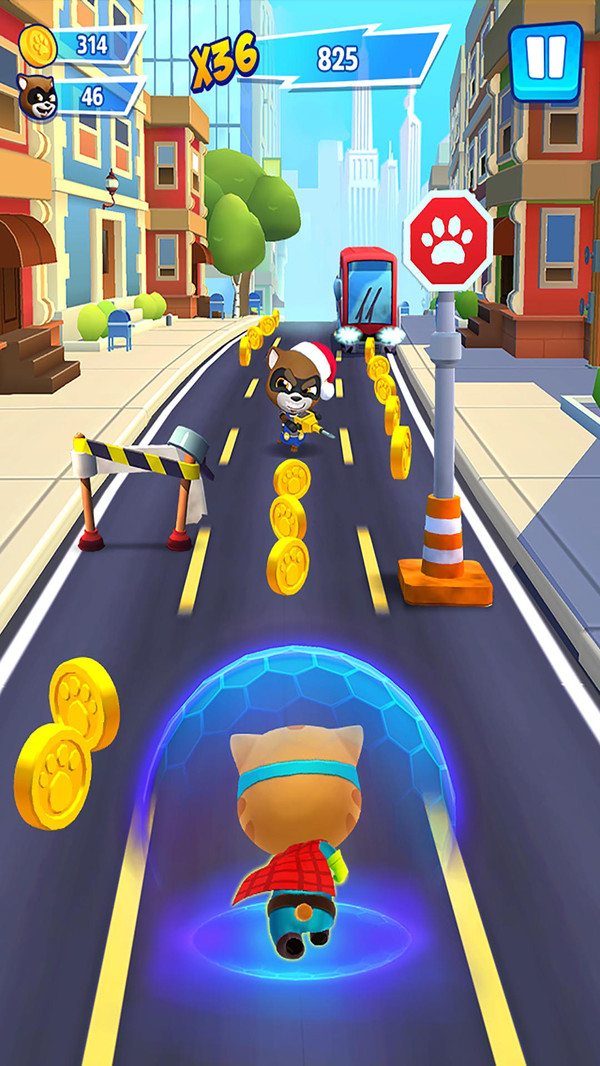 汤姆猫英雄跑酷1.0版本(Talking Tom Hero Dash)