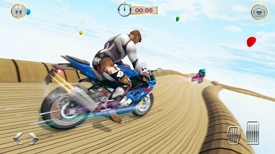 大坡道摩托车2021(Superhero Bike Stunt 2021 Mega R)