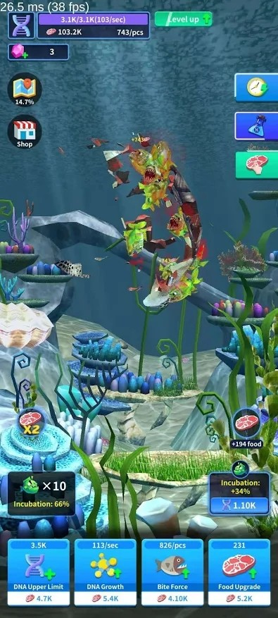 空闲食人鱼(Idle Piranha)