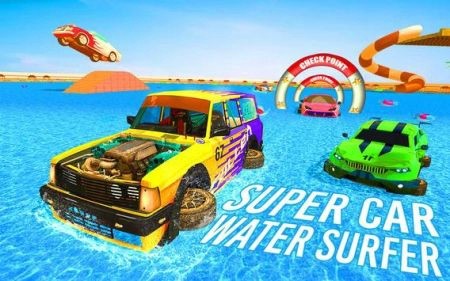 迷你汽车水上冲浪(Mini Car Water Surfing Games)