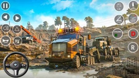越野泥浆卡车驾驶(Offroad Mud Driving Truck Games)