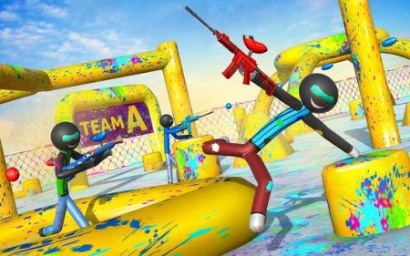 火柴人彩弹射击(Stickman Paintball Shooting)