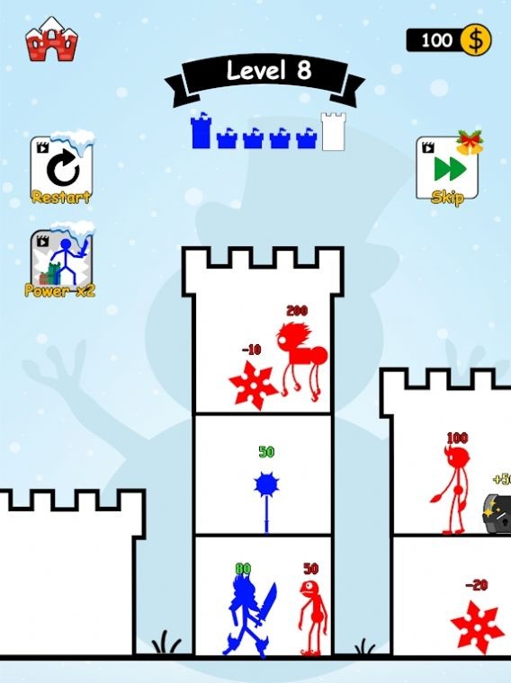 怪物塔斗杆英雄战争(Monster Tower: Stick Hero War)