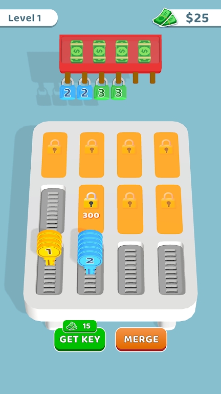 彩色钥匙排序(Key Sort)