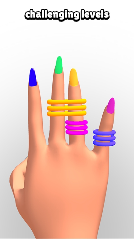 彩色橡皮筋分类(Rubber Band Sort)