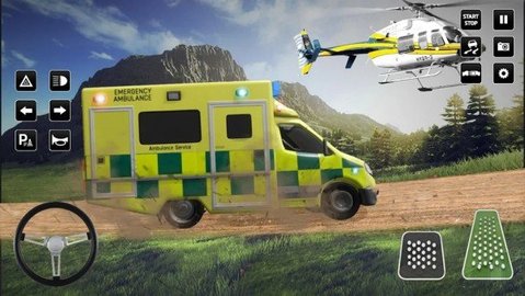 直升机合力救护(Heli Ambulance Simulator 2020: 3D Flying car games)