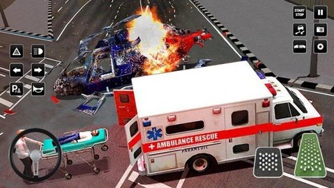 直升机合力救护(Heli Ambulance Simulator 2020: 3D Flying car games)