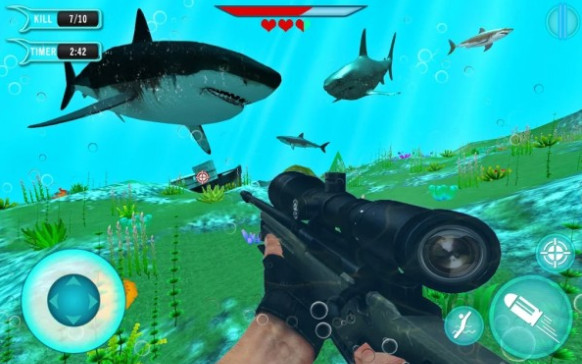 鲨鱼猎手3D(Hungry Shark Sniper 3D)