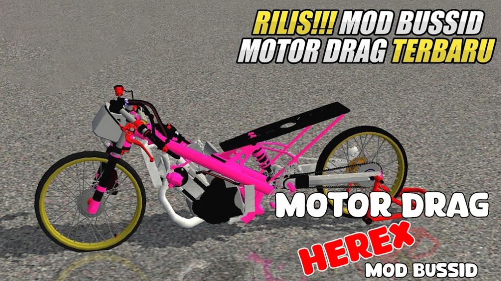 电机行驶的摩托车(Mod Motor Drag Herex Bussid)