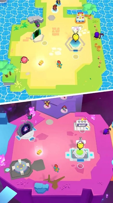 怪物进化奔跑与战斗