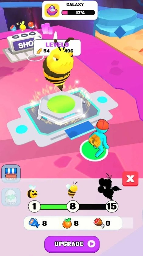 怪物进化奔跑与战斗