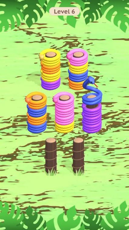 蛇蛇排序谜题(Snake Sort Puzzle)