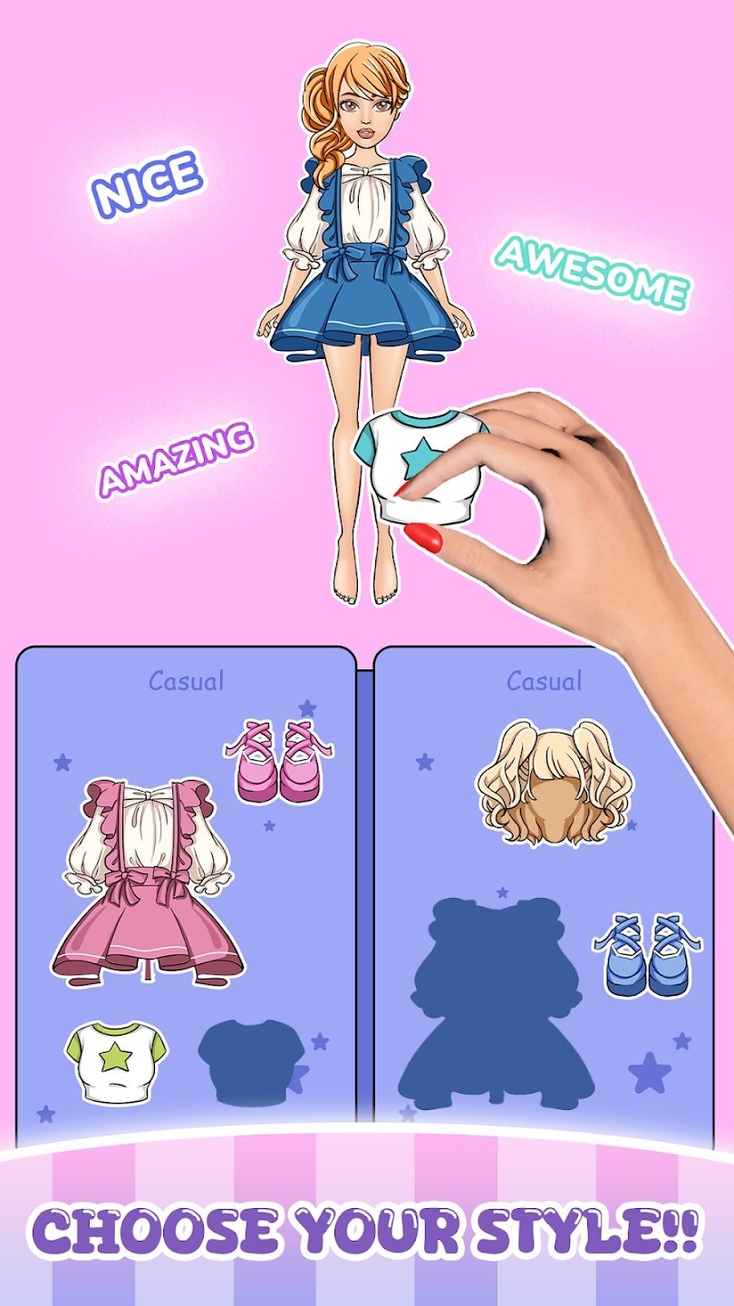 时尚纸娃娃装扮(Fashion Paper Doll Dress Up)