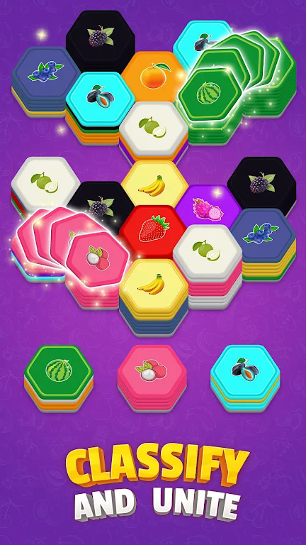 水果六边形分类(Fruits Hexa:Sorting puzzle)