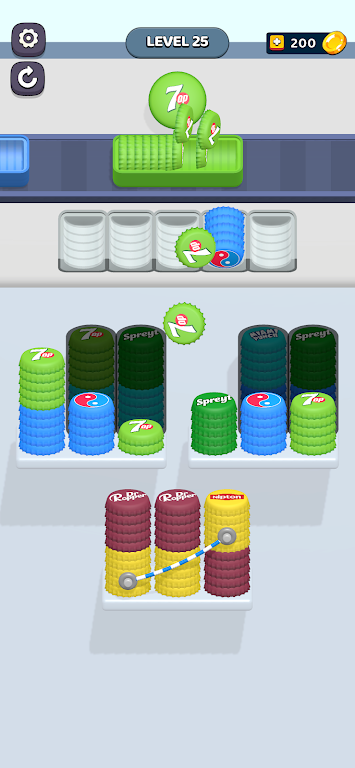 彩色瓶盖分类(cap jam)