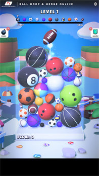 球掉落和合并3d(Ball Drop And Merge 3D Online)
