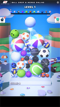 球掉落和合并3d(Ball Drop And Merge 3D Online)