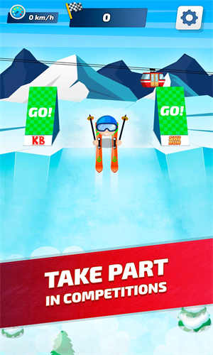 滑雪道冬季比赛(Ski Run Winter race)