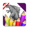Ϳɫ˹(Coloring Godzilla and Dinosaur)