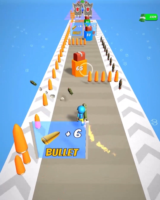 收集枪支射击坦克